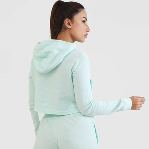 Conjunto Deportivo de Invierno de Dos Piezas para Mujer, de Alta Calidad, Informal, de Manga Larga, 100% Algodón Orgánico, al por Mayor - Product Image 3