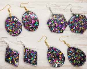 <b>Resin</b> <b>Earring</b> Top Selling for Fashion Jewellery <b>Earring</b> Customized Size <b>Resin</b> <b>Earring</b> for Sale Handmade By HUMAYUN WORLD CRAFTRS - Product Image 6