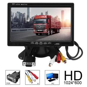 Melia ชุดกล้องถอยหลัง RCA <span class=keywords><strong>7</strong></span>นิ้วความละเอียด HD ขนาด12-24V รถบัสรถบรรทุกที่จอดรถและมุมมองด้านหลังช่วยถอยหลังรถ - Product Image 6