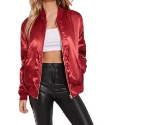 Chaquetas Bomber de Nailon Personalizadas para Mujer, Servicio OEM de Invierno, Diseño Personalizado, Talla XL, Chaqueta de Punto Teñida con Técnicas Impresas de Algodón - Product Image 4
