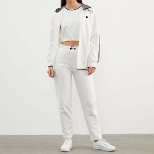 ชุดวอร์มผ้าคอตตอนแบบ2 in 1ของผู้หญิงชุดวอร์มแบบรูดซิปด้านหน้าสำหรับฤดูหนาวระบายอากาศได้ดีผ้าคอตตอนสี100% - Product Image 1