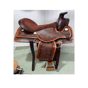 Vente en gros 100% selle de cheval professionnelle en cuir synthétique de qualité supérieure style occidental anglais personnalisé pour le dressage et l'équitation - Product Image 2