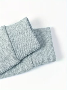 Sudadera con Capucha Oversize Unisex de 340GSM, Color Gris, Corte Regular, Algodón French Terry, Diseño Casual de Otoño con Bolsillo con Cremallera - Product Image 3