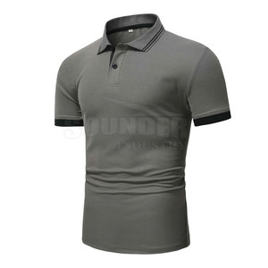 Gran oferta de algodón de alta calidad para hombre de talla grande para Polo logotipo personalizado estilo informal transpirable patrón sólido precio al por mayor - Product Image 1
