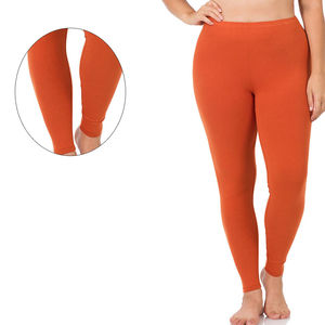 Leggings pour femmes sur mesure en gros, taille mi-haute, push-up, respirants, orange, pour la salle de sport, le fitness, la course à pied, le yoga, faible MOQ 10 - Product Image 3