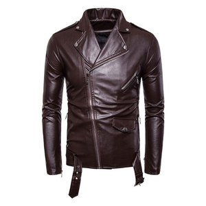 Veste en cuir sur mesure, couleur unie, veste en cuir pour homme, respirante, streetwear, veste d'hiver pour homme - Product Image 1