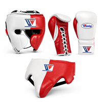 Set de Boxeo Premium: Guantes de Cuero, Protector de Cabeza, Protector Inguinal, Elástico, de Secado Rápido, Transpirable, Absorbe la Humedad, con Cordones