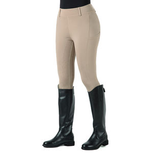 OEM moulant d'équitation en polyester élasthanne logo personnalisé vêtements équestres pantalons d'équitation culottes pour femmes - Product Image 2
