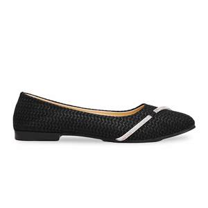 Escarpins noirs pour femmes WN0992 confortable en cuir de vache bout carré talons fermeture à enfiler conception anti-glissante pour le printemps été - Product Image 4
