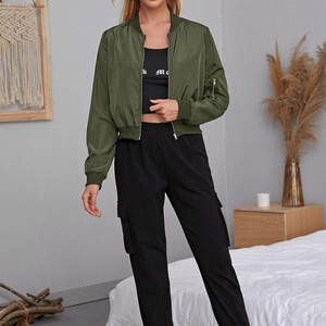 Offre Spéciale blouson aviateur en satin tenue décontractée bas prix pour femmes fabricant de blouson aviateur en satin du Pakistan - Product Image 6