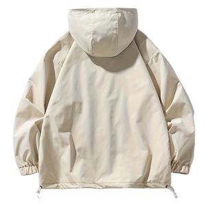 เสื้อฮู้ดซิปผู้ชาย ทรงหลวม แขนยาว กันลม - Product Image 3