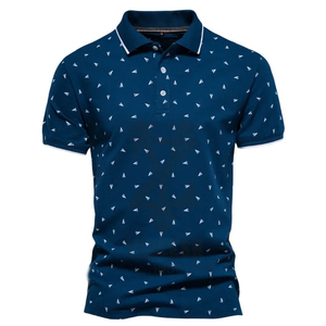 Nouveau Polo Homme à Manches Courtes Couleur Unie Respirant et Confortable en Coton Streetwear Impression Personnalisée Vêtement Haut OEM - Product Image 4