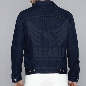 Professionnel Fabriqué Slim Fit Hommes Jeans Veste Casual Usage Extérieur Jeans Veste D'hiver - Product Image 2