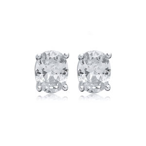 CZ Stone 5x7mm Baguette Rectángulo Stud Pendientes Turco Hecho a mano Venta al por mayor 925 Joyería de plata esterlina - Product Image 1