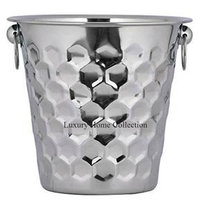 Unique Design Decorative <b>Ice</b> Chiller and <b>Bucket</b> <b>Silver</b> Color Shiny Polished Beverages Tubs and Champagne Chiller Tubs Supplies - Product Image 5