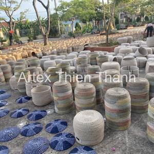 New Arrival <b>Tall</b> Seagrass Wall Basket With Handles Handwoven <b>Storage</b> Solution For Home Decor Wholesale Bulk Low Cost Production - Product Image 5