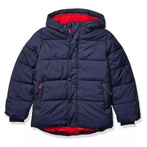 เสื้อพัฟเฟอร์ เสื้อโค้ทพัฟเฟอร์ แบบสั่งทำพิเศษ สำหรับเด็ก ฤดูหนาว |   เสื้อแจ็คเก็ตเด็กผู้ชายแบบมีฮู้ดสำหรับฤดูหนาว - Product Image 4