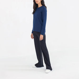 Vente en gros 2024 Service OEM personnalisé Dernière conception de t-shirt à manches longues pour femmes vêtements d'été taille adulte à manches longues pour femmes t-shirt - Product Image 4