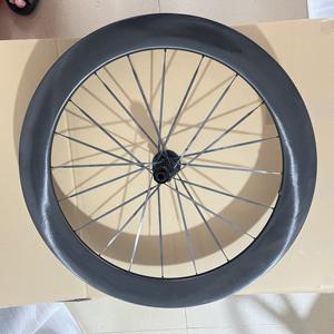 Ruote Bici da <span class=keywords><strong>Corsa</strong></span> DFS a Raggi in Carbonio 700C Profondità 60/65mm Set di Ruote da Gara Leggere per Bicicletta Ruote da Ciclo 40/45/50mm Larghezza 32mm - Product Image 4