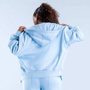 Nouveau design Sweat à capuche oversize en molleton de coton pour femme, anti-plis, respirant, pour l'entraînement et les activités sportives, idéal pour l'hiver - Product Image 2