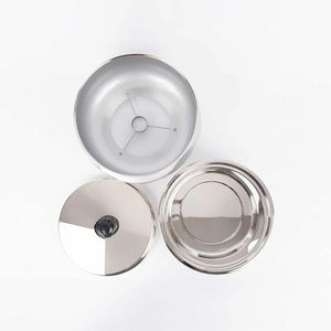 Dernière arrivée marmite élégante en acier inoxydable de forme ronde pour servir des aliments marmite pour mariage à domicile buffet du golfe - Product Image 4