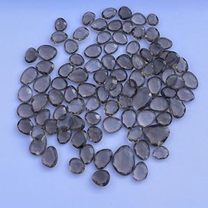 8mm 12mm Quartz fumé naturel tranche à facettes goutte Talpe pierres dernière fabrication de bijoux produit tendance prix de gros véritable - Product Image 4