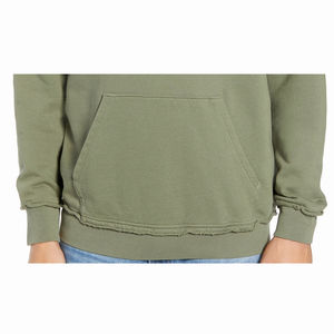 เสื้อฮู้ดผู้ชายสำหรับฤดูหนาว แบบซิปครึ่งตัว แขนยาว ไซส์ใหญ่ รับออกแบบโลโก้ตามสั่ง ผลิตจากผ้าฝ้าย 100% บริการ OEM ขายส่ง - Product Image 5