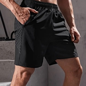 Short de bain d'été à taille élastique, coupe et couture personnalisées Short de bain Fitness Gym Sport Running 100% Polyester Short de bain de plage pour hommes - Product Image 1