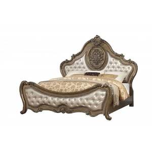 Classic French Victoria <b>Bed</b> - Gold Painted Mahogany - 311 - Product Image 1