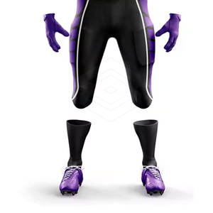 Kit de uniforme de fútbol americano Uniforme de equipo personalizado Opciones a todo color con logotipo y nombre del jugador Kit de uniforme de fútbol americano - Product Image 5