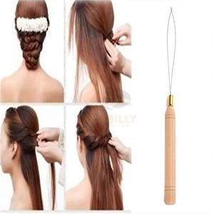 JACKBILLY Enhebrador de Aguja de Acero Inoxidable para Extensiones de Cabello, Herramienta de Gancho para Tirar, Dispositivo de Cuentas para Extensiones de Plumas - Product Image 5