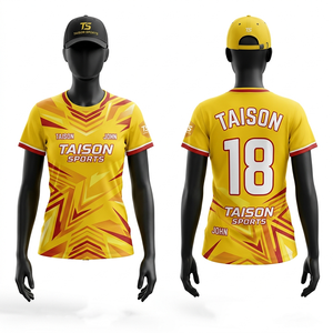 Women Badminton Jersey 190 GSM Mesh Polyester <b>Gold</b> Black Athletic Panel Design Sublimated Printed Custom Logo Sports <b>Shirt</b> - Product Image 3