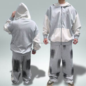 เสื้อฮู้ด400gsm ซิปบล็อกสีขนาดใหญ่ปรับแต่งได้ปรับแต่งได้เสื้อฮู้ดแบบมีซิป - Product Image 4