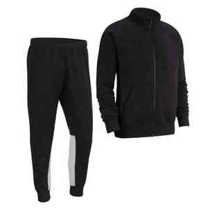 Streetwear lavé à l'acide Sweat à capuche respirant à fermeture éclair et pantalon de survêtement évasé Ensemble de survêtement avec patch de détresse Style urbain - Product Image 2
