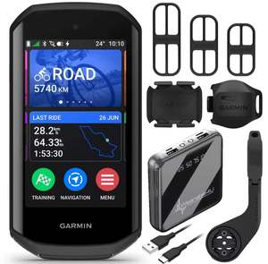 Ordinateur de vélo numérique avancé Garmin Edge 1050, GPS, étanche, moniteur de fréquence cardiaque, écran LCD pour - Product Image 5