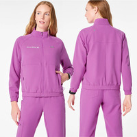 Ensemble de blouses médicales personnalisées multicolores à manches courtes et col en V pour hôpital, infirmières, médecins, salons de beauté et spas, extensibles en spandex, taille XL