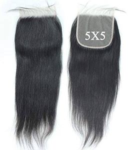 100% extensions de cheveux humains brésiliens et indiens 5x5 HD fermeture de dentelle transparente pour fermeture de dentelle suisse pour la qualité HD - Product Image 4