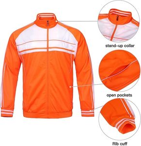 ชุดวอร์มมีซิปไซส์ใหญ่สำหรับผู้ชายชุดวอร์มผ้าฟลีซสำหรับใส่วิ่งโลโก้ออกแบบได้ตามต้องการ - Product Image 4