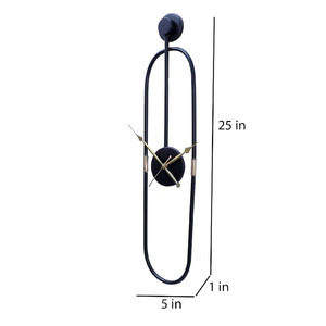 Horloge murale ronde classique Design intemporel pour n'importe quelle pièce Horloge murale chic et fonctionnelle parfaite pour le salon ou la cuisine - Product Image 4