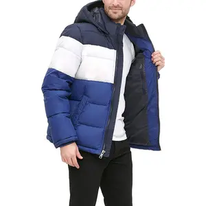 New latest Design Wholesale Custom Logo Printed Men Puffer Jackets 2024 Latest Fashion Oversized Puffer Jackets For winter