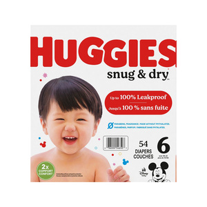 Gran oferta de pañales desechables de algodón Premium Huggies Snug & Dry para bebés tamaño 1-Venta al por mayor - Product Image 6