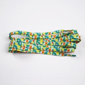 Wholesale 8mm Flat Camo <b>Shoelaces</b> Polyester Sport Shoe Laces with Heat Transfer Printed Camouflage Designs - Product Image 6