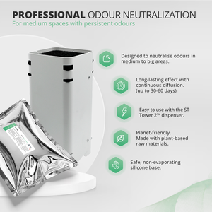 Neutralizador de Olores Polímero Fórmula Verde: Olores de Tabaco, Mascotas, Peces y Humedad - Tableta Sólida de 40g - Listo para Usar - Product Image 4