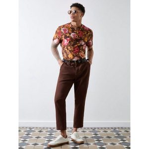Jean en denim marron élégant et tendance pour homme, coupe droite classique, écologique, respirant, style vintage, hiver/été, ample - Product Image 5