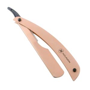 Maquinilla de Afeitar Plegable con Hoja de Acero Inoxidable y Mango de Plástico para la Cara y la Barba de los Hombres - Hoja Única Manual No Desechable - Product Image 5