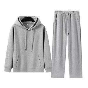 Conjuntos Deportivos para Hombre, Sudadera con Capucha y Pantalones Deportivos Transpirables de Otoño, Personalizados al por Mayor, Talla Grande, Deportivos, con Capucha, de Poliéster/Algodón, para Entrenamiento - Product Image 3