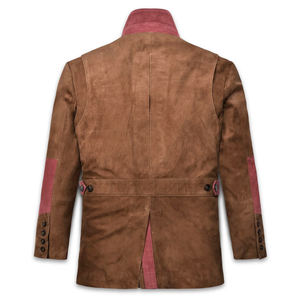 Chaquetas de cuero de moda con logotipo personalizado, chaqueta de cuero de piel de cabra para hombre, chaqueta de invierno de cuero delgada personalizada de alta calidad para hombre - Product Image 2