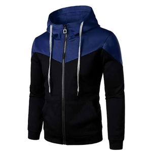 Sweat-shirts à capuche pour hommes avec fermeture éclair, design personnalisé, dernière tendance, vente en gros, confortables, lavés, teints en pièce - Product Image 2