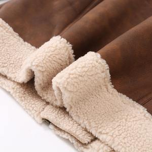 Custom Fashion New Design Long Sleeve <b>Brown</b> Quilted Dyed Zipper Suede Breathable Woven <b>Women</b> Genuine Sheep Skin <b>Leather</b> <b>Jacket</b> - Product Image 4