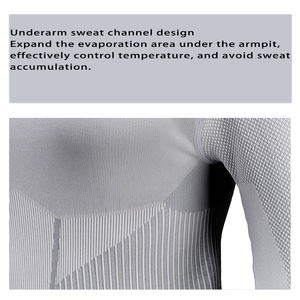 Conjunto de entrenamiento para hombre, camisa de compresión y pantalones, Top de manga larga, deportivo, ajustado, capa base, traje de secado rápido - Product Image 3